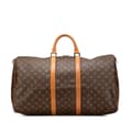 Pikkukuva 1 / 10: Pre-owned Louis Vuitton Monogram Keepall 55 Brown