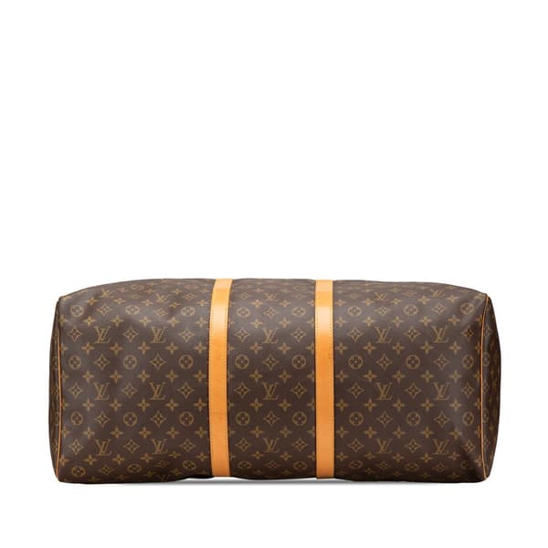 Pre-owned Louis Vuitton Monogram Keepall 60 Brown