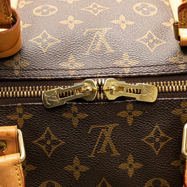 Pre-owned Louis Vuitton Monogram Keepall 60 Brown