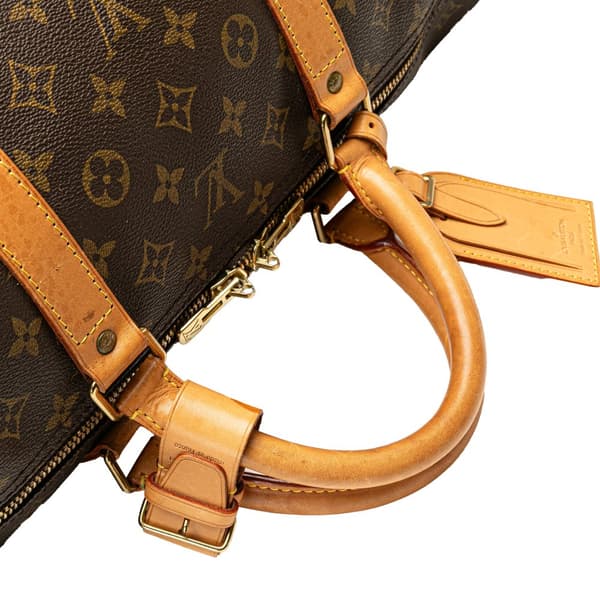 Pre-owned Louis Vuitton Monogram Keepall 60 Brown