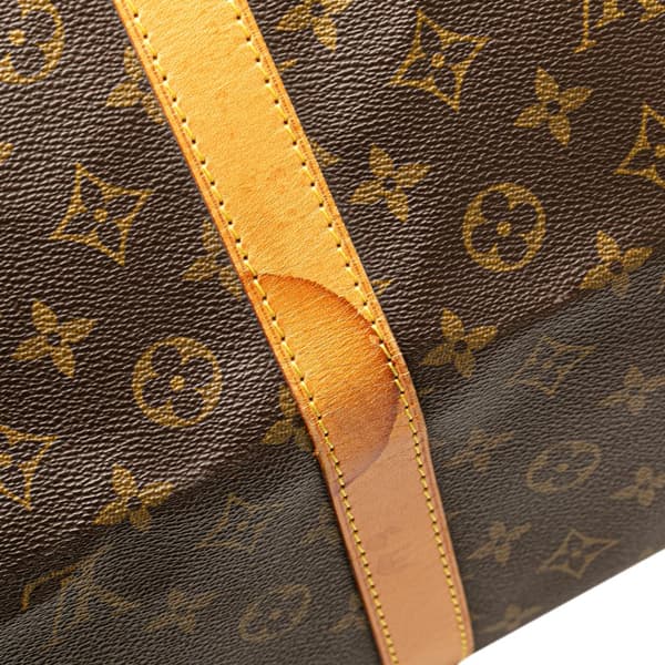 Pre-owned Louis Vuitton Monogram Keepall 60 Brown