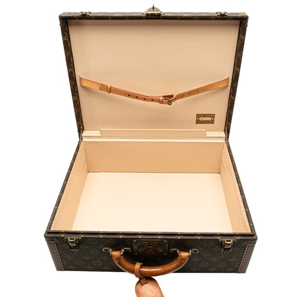 Pre-owned Louis Vuitton Monogram Cotteville 45 Brown