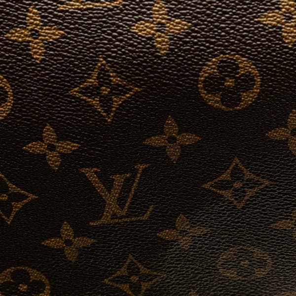 Pre-owned Louis Vuitton Monogram Macassar Keepall Bandouliere 55 Brown
