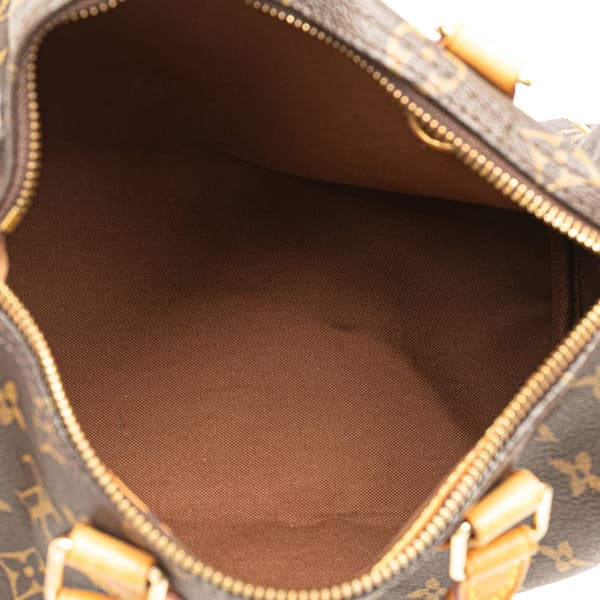 Pre-owned Louis Vuitton Monogram Speedy 25 Brown