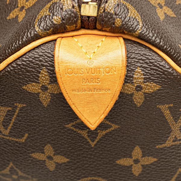 Pre-owned Louis Vuitton Monogram Speedy 25 Brown