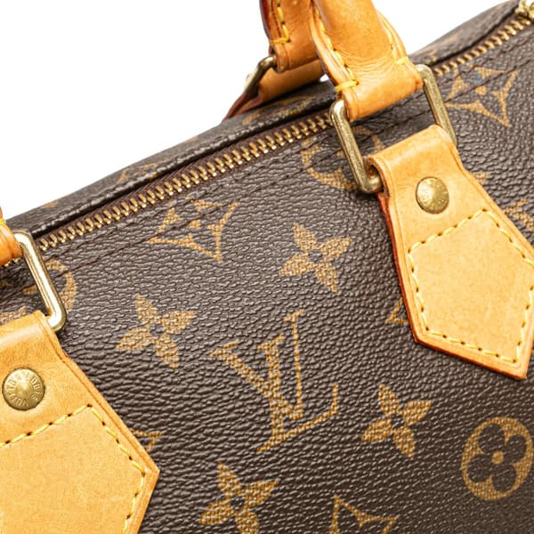 Pre-owned Louis Vuitton Monogram Speedy 25 Brown