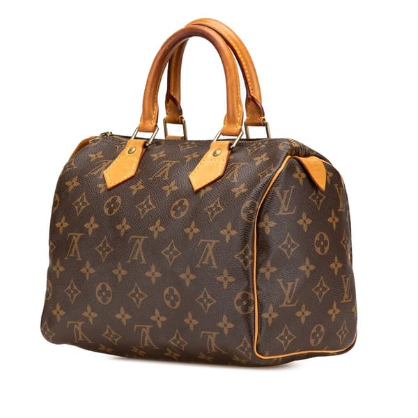 Pre-owned Louis Vuitton Monogram Speedy 25 Brown