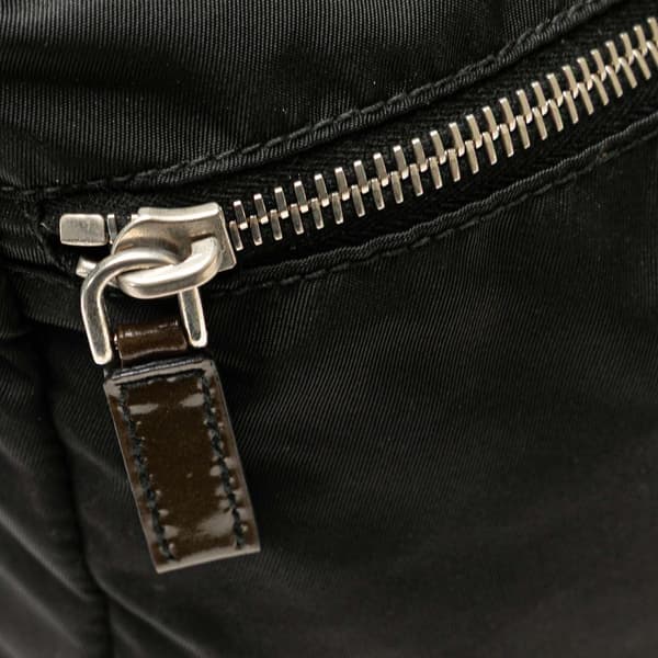 Pre-owned Prada Tessuto Boston Bag Black
