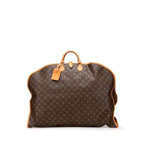 Pre-owned Louis Vuitton Monogram Housse Porte Habits Garment Cover Brown