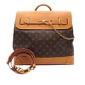 Miniatyrbillede 2 af 10: Pre-owned Louis Vuitton Monogram Steamer PM Brown