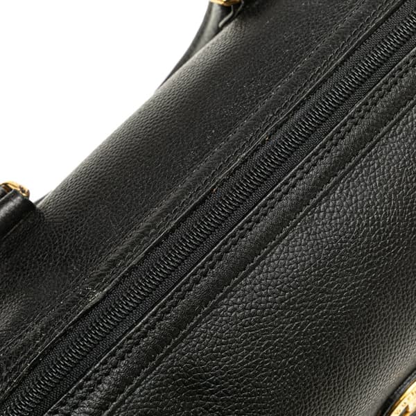 Pre-owned Burberry Leather Boston Bag Black