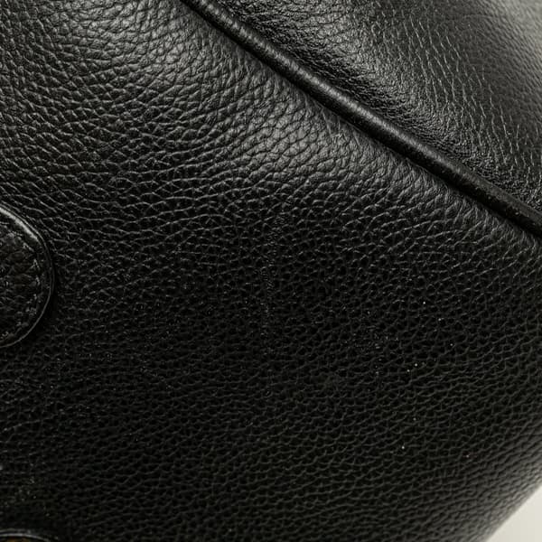 Pre-owned Burberry Leather Boston Bag Black