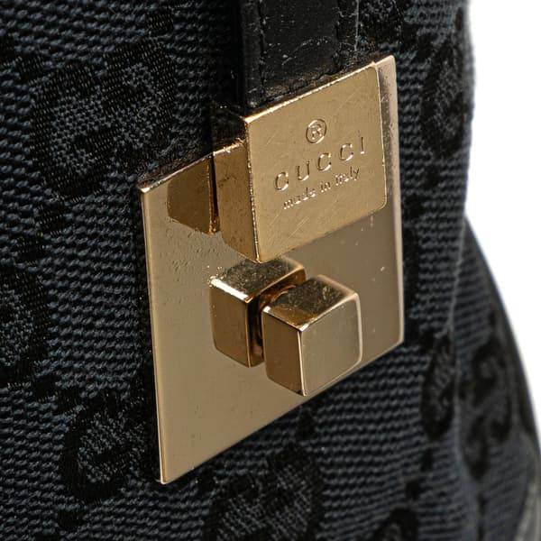 Pre-owned Gucci GG Canvas Boston Blue