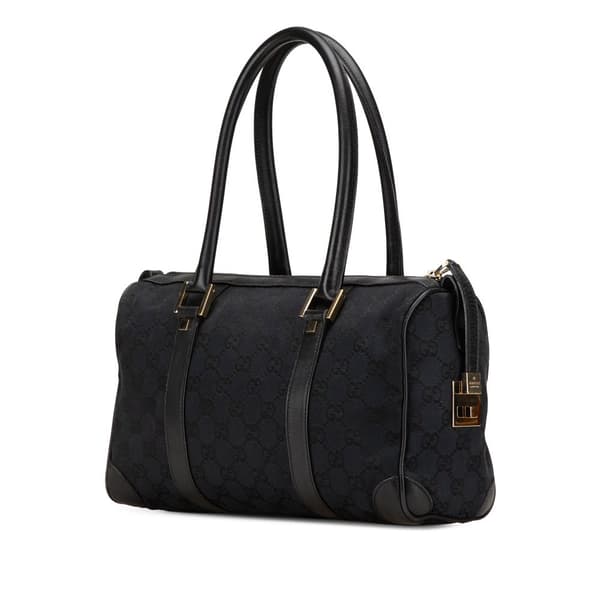 Pre-owned Gucci GG Canvas Boston Blue