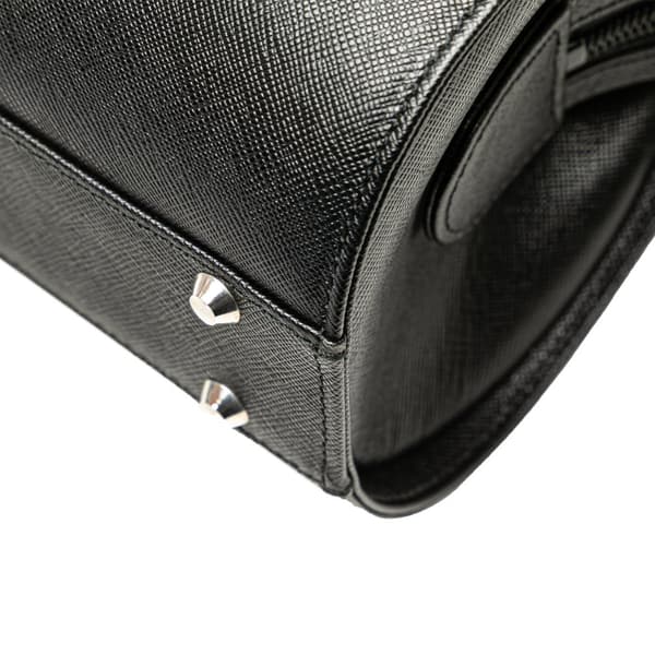 Pre-owned Burberry Leather Boston Bag Black