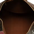 Miniatyrbild 4 av 10: Pre-owned Louis Vuitton Monogram World Tour Keepall Bandouliere 50 Brown