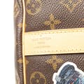 Miniatyrbild 5 av 10: Pre-owned Louis Vuitton Monogram World Tour Keepall Bandouliere 50 Brown