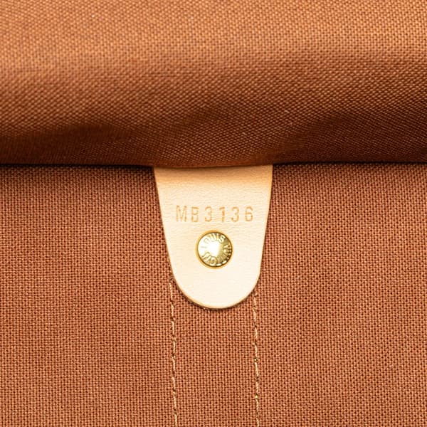 Pre-owned Louis Vuitton Monogram World Tour Keepall Bandouliere 50 Brown