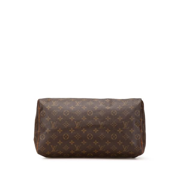 Pre-owned Louis Vuitton Monogram Speedy 35 Brown