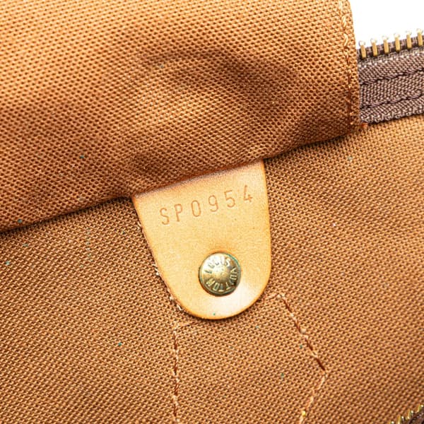 Pre-owned Louis Vuitton Monogram Speedy 35 Brown