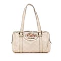 Miniatyrbillede 1 af 10: Pre-owned Gucci Guccissima Britt Boston Bag White