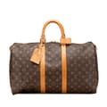 Miniatyrbillede 1 af 10: Pre-owned Louis Vuitton Monogram Keepall 45 Brown