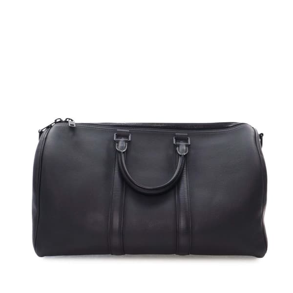 Pre-owned Louis Vuitton Aerogram Keepall Bandouliere 40 Black