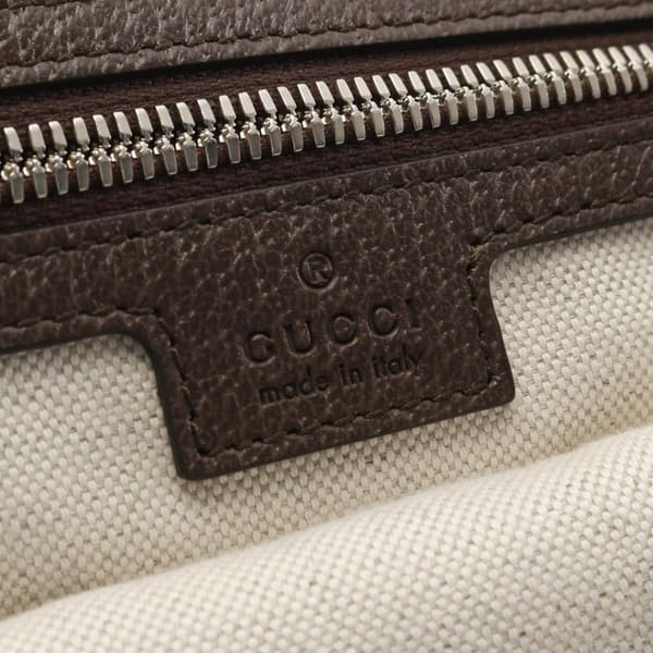 Pre-owned Gucci Canvas Web Embossed Logo Tote White