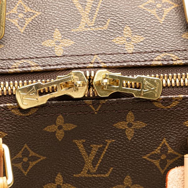 Pre-owned Louis Vuitton Monogram Keepall 55 Brown