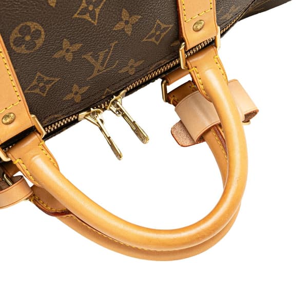 Pre-owned Louis Vuitton Monogram Keepall 55 Brown