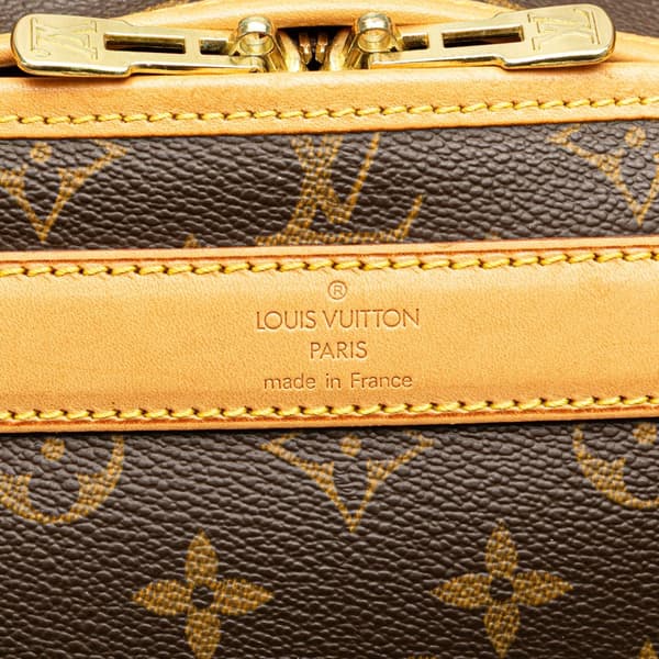 Pre-owned Louis Vuitton Monogram Sac Chien Pet Carrier 40 Brown