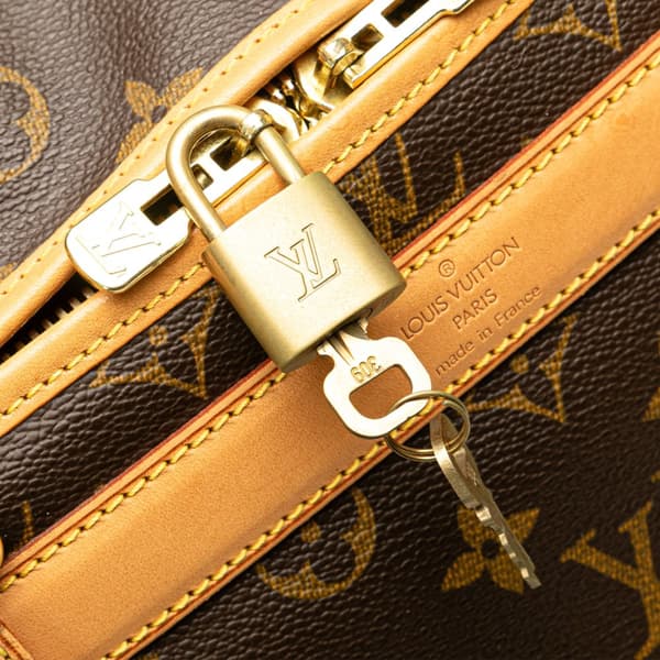Pre-owned Louis Vuitton Monogram Sac Chien Pet Carrier 40 Brown