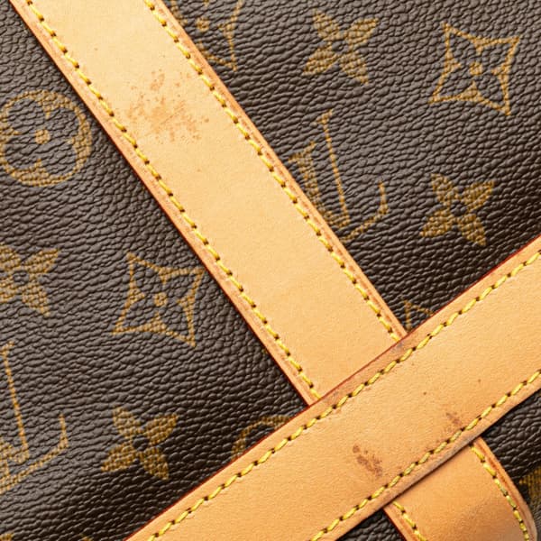 Pre-owned Louis Vuitton Monogram Sac Chien Pet Carrier 40 Brown