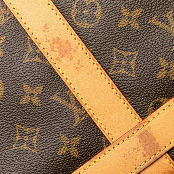 Pre-owned Louis Vuitton Monogram Sac Chien Pet Carrier 40 Brown