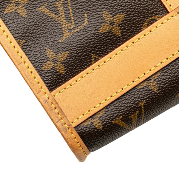 Pre-owned Louis Vuitton Monogram Sac Chien Pet Carrier 40 Brown