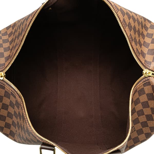 Pre-owned Louis Vuitton Damier Ebene Keepall 50 Brown