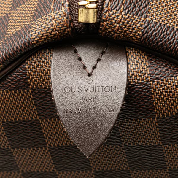 Pre-owned Louis Vuitton Damier Ebene Keepall 50 Brown