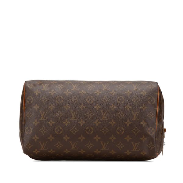Pre-owned Louis Vuitton Monogram Speedy 35 Brown