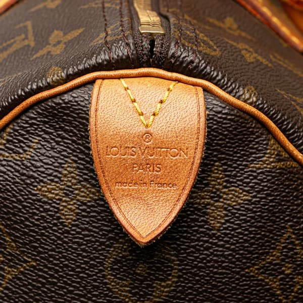 Pre-owned Louis Vuitton Monogram Speedy 35 Brown