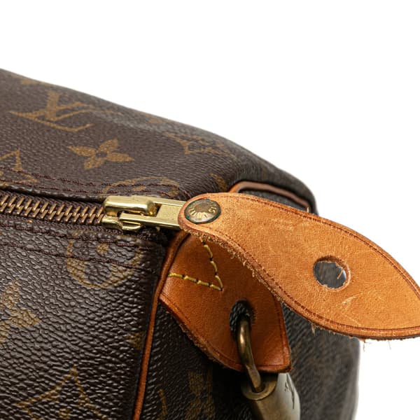 Pre-owned Louis Vuitton Monogram Speedy 35 Brown