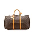 Pikkukuva 1 / 10: Pre-owned Louis Vuitton Monogram Keepall 50 Brown