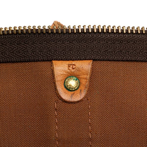 Pre-owned Louis Vuitton Monogram Keepall Bandouliere 55 Brown
