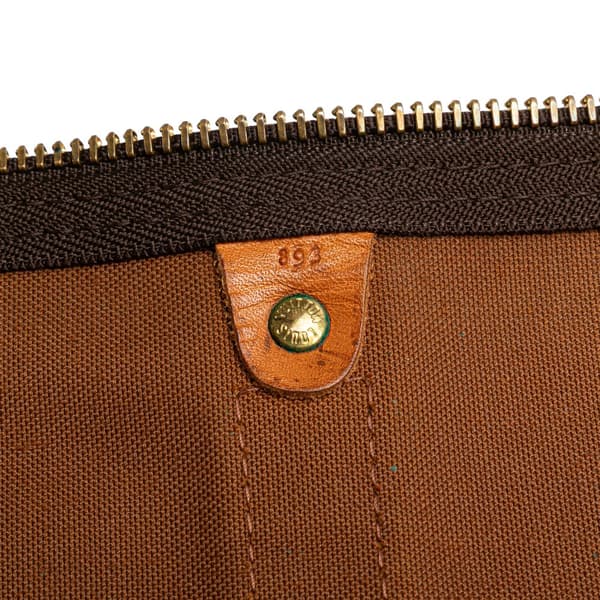 Pre-owned Louis Vuitton Monogram Keepall Bandouliere 55 Brown