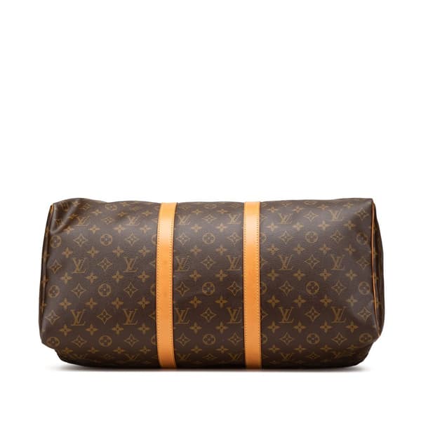 Pre-owned Louis Vuitton Monogram Keepall 50 Brown