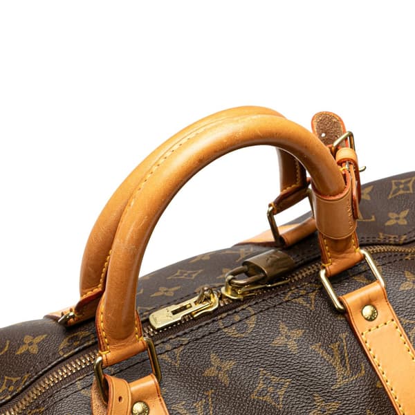 Pre-owned Louis Vuitton Monogram Keepall 50 Brown