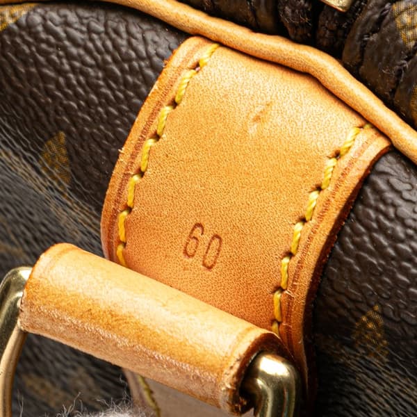 Pre-owned Louis Vuitton Monogram Keepall 60 Brown