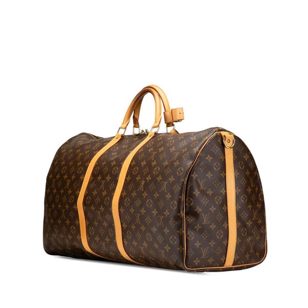Pre-owned Louis Vuitton Monogram Keepall 60 Brown