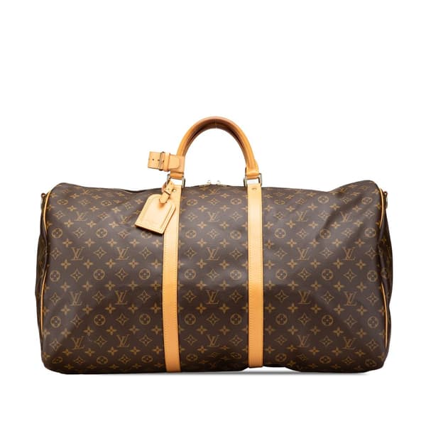 Pre-owned Louis Vuitton Monogram Keepall 60 Brown