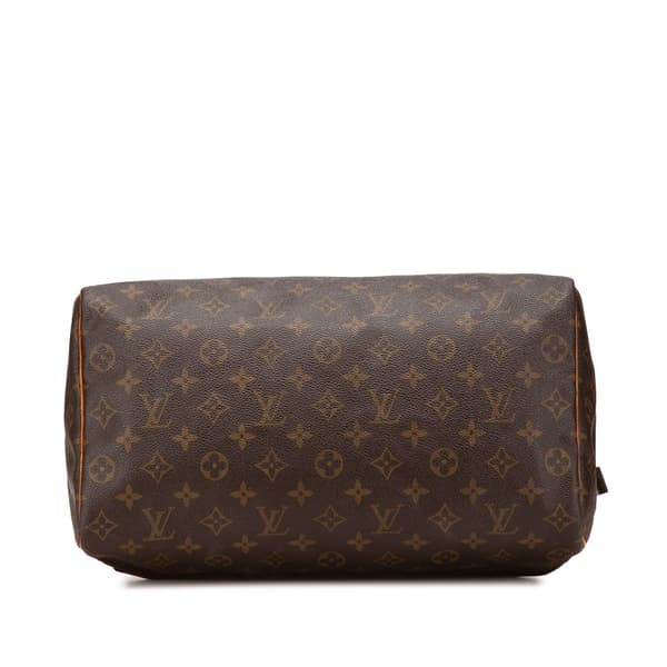 Pre-owned Louis Vuitton Monogram Speedy 35 Brown