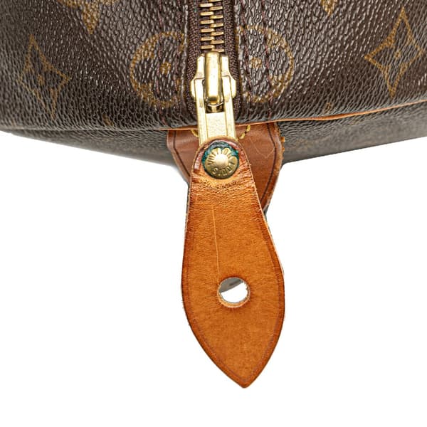 Pre-owned Louis Vuitton Monogram Speedy 35 Brown